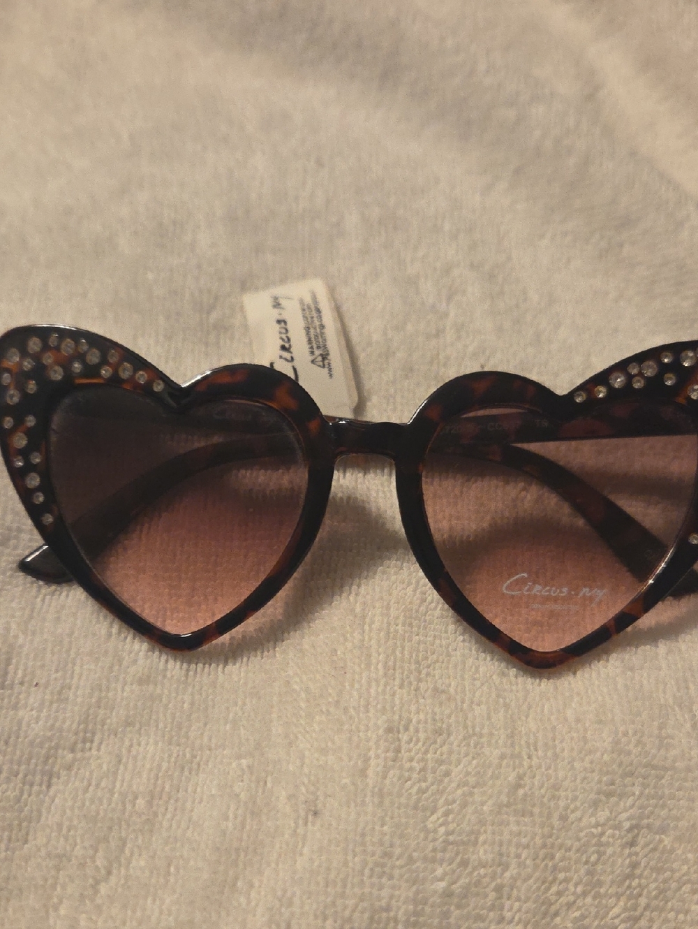 Circus by Sam Edelman Heart-Shaped Tortoiseshell Sunglasses - Brown Gradient(34)